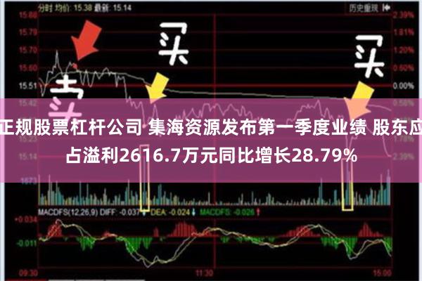 正规股票杠杆公司 集海资源发布第一季度业绩 股东应占溢利2616.7万元同比增长28.79%