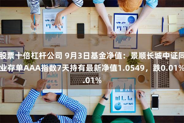 股票十倍杠杆公司 9月3日基金净值：景顺长城中证同业存单AAA指数7天持有最新净值1.0549，跌0.01%