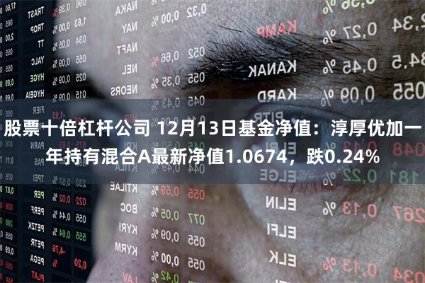 股票十倍杠杆公司 12月13日基金净值：淳厚优加一年持有混合A最新净值1.0674，跌0.24%